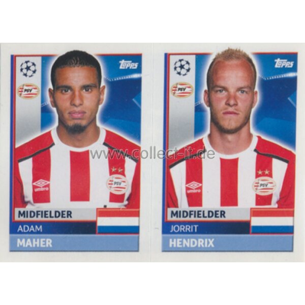 CL1617 - Sticker - PSV12+13 - Adam Maher+Jorrit Hendrix [PSV Eindhoven]