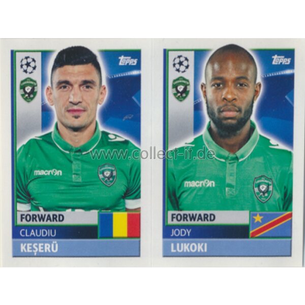 CL1617 - Sticker - QFF15+16 - Claudiu Keserü+Jody Lukoki [PFC Ludogorets Razgrad]