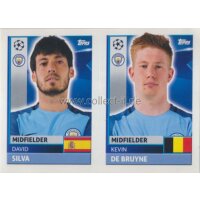 CL1617 - Sticker - QFG11+12 - David Silva+Kevin De Bruyne...