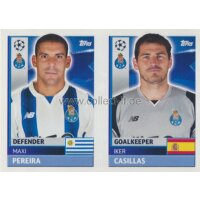 CL1617 - Sticker - QFJ03+04 - Maxi Pereira+Iker Casillas...