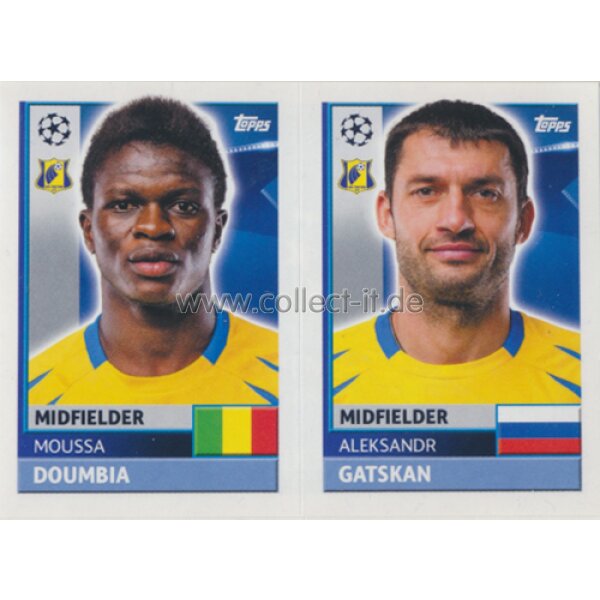 CL1617 - Sticker - QFK11+12 - Moussa Doumbia+Aleksandr Gatskan [FC Rostov]