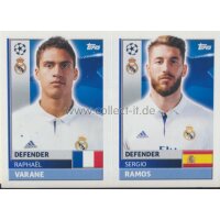 CL1617 - Sticker - REA08+09 - Raphael Varane+Sergio Ramos...