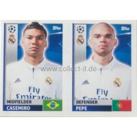 CL1617 - Sticker - REA10+11 - Casemiro+Pepe [Real Madrid CF]