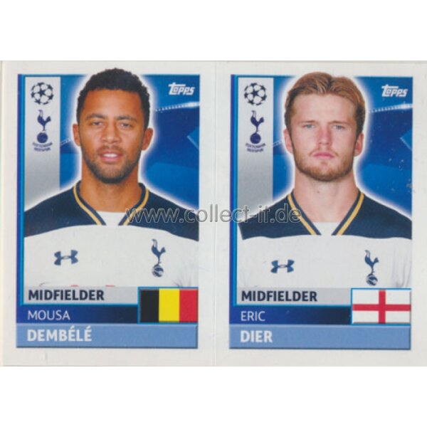 CL1617 - Sticker - TOT10+11 - Mousa Dembele+Eric Dier [Tottenham Hotspur]