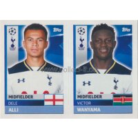 CL1617 - Sticker - TOT12+13 - Dele Alli+Victor Wanyama...