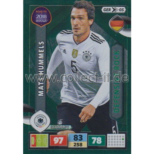 GER05 - Mats Hummels - ROAD TO WM 2018 - Defensive Rock