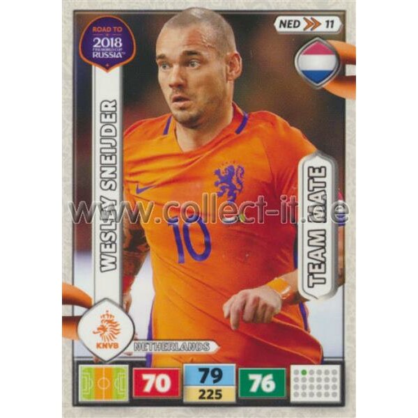 NED11 - Wesley Sneijder - ROAD TO WM 2018 - Team Mates