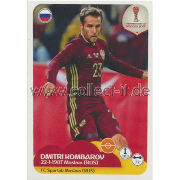 Confederations Cup 2017 - Sticker 51 - Dimitri Kombarov