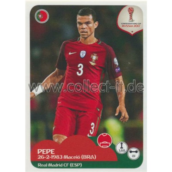 Confederations Cup 2017 - Sticker 92 - Pepe