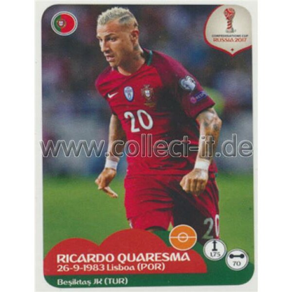 Confederations Cup 2017 - Sticker 100 - Ricardo Quaresma