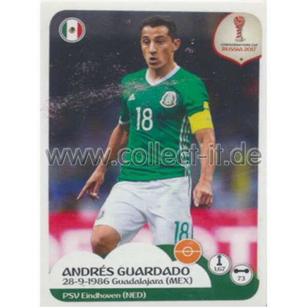 Confederations Cup 2017 - Sticker 126 - Andres Guardado