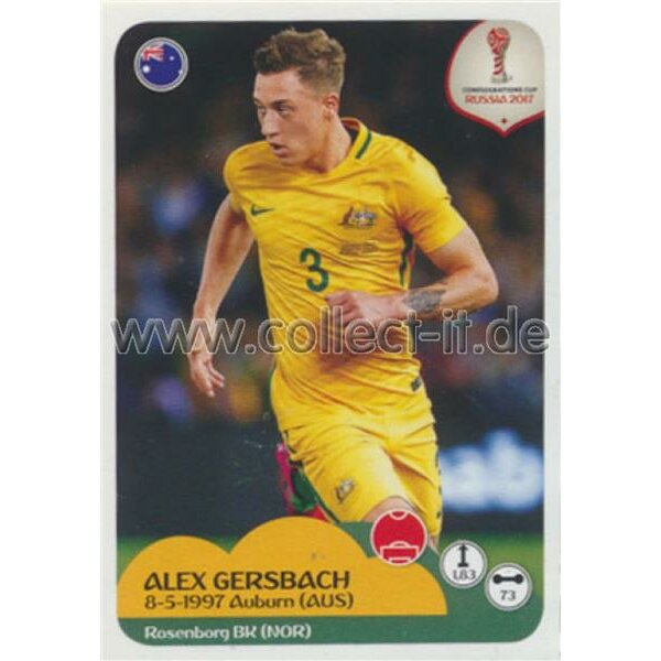 Confederations Cup 2017 - Sticker 214 - Alex Gersbach