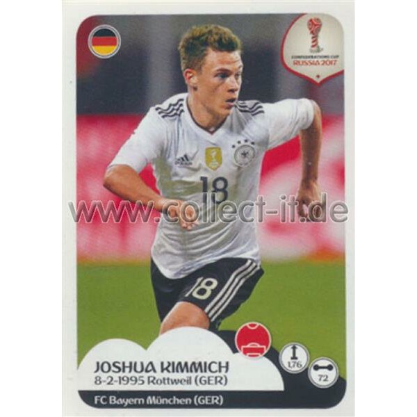 Confederations Cup 2017 - Sticker 240 - Joshua Kimmich