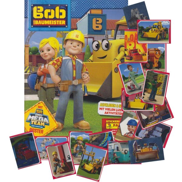 Panini - Bob der Baumeister - Sammelsticker - 1 Komplettsatz + Album