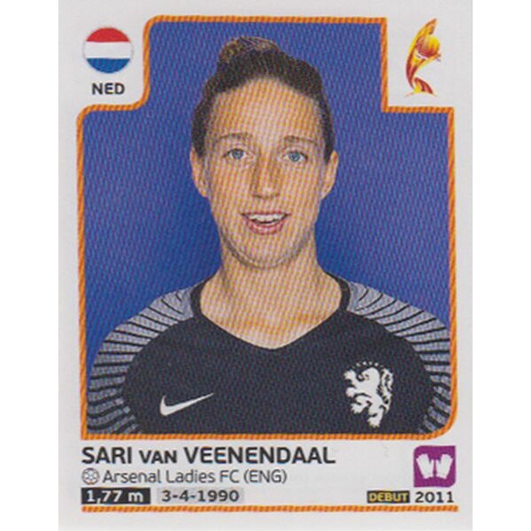 Sticker 18 - Sari van Veenendaal - Niederlande - Frauen EM2017