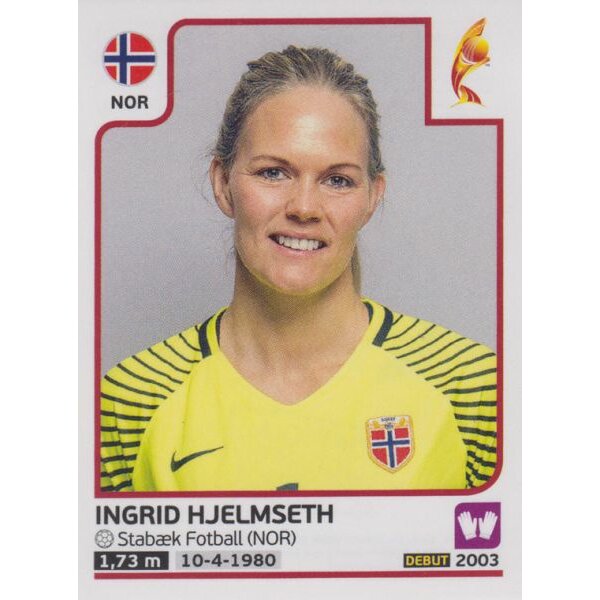 Sticker 37 - Ingrid Hjelseth - Norwegen - Frauen EM2017