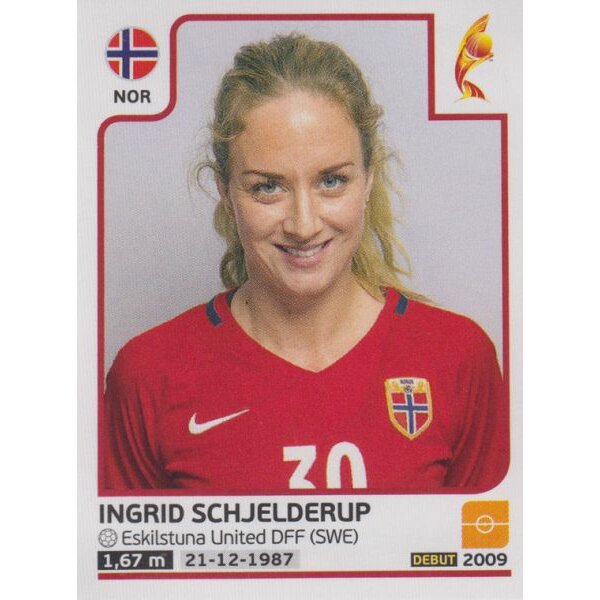 Sticker 45 - Ingrid Schjelderup - Norwegen - Frauen EM2017