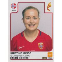 Sticker 48 - Kristine Minde - Norwegen - Frauen EM2017