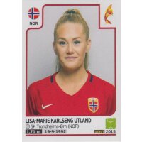 Sticker 52 - Lisa-Marie Karlseng Utland - Norwegen -...