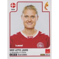 Sticker 64 - Mie Leth Jans - Dänemark - Frauen EM2017