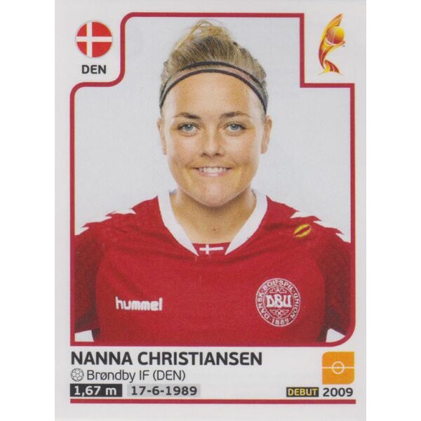 Sticker 67 - Nanan Chrisriansen - Dänemark - Frauen EM2017