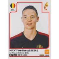 Sticker 91 - Nicky Van Den Abbeele - Belgien - Frauen EM2017