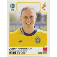 Sticker 124 - Jonna Anderssen - Schweden - Frauen EM2017