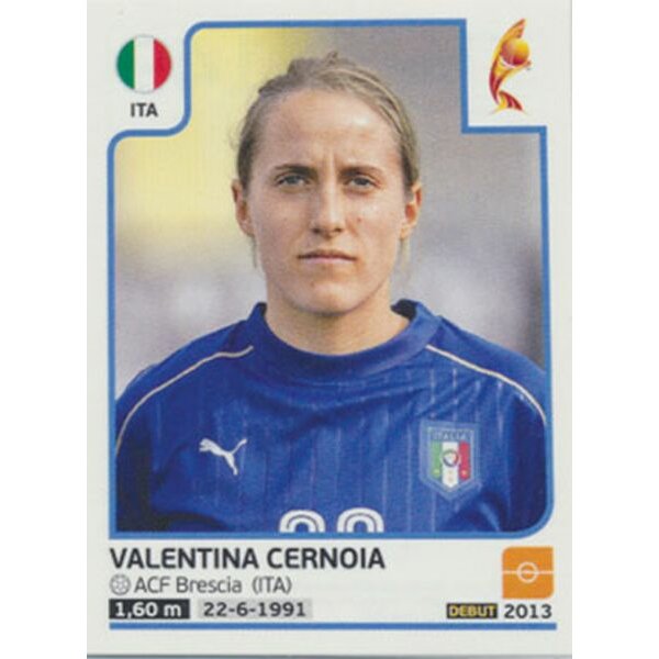 Sticker 149 - Valentina Cernoia - Italien - Frauen EM2017