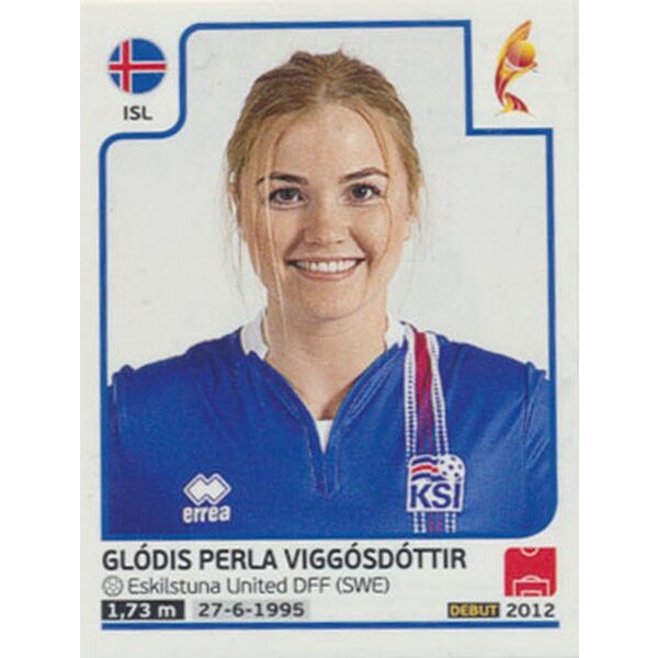 Sticker 199 - Glódis Perla Viggósdóttir  - Island - Frauen EM2017