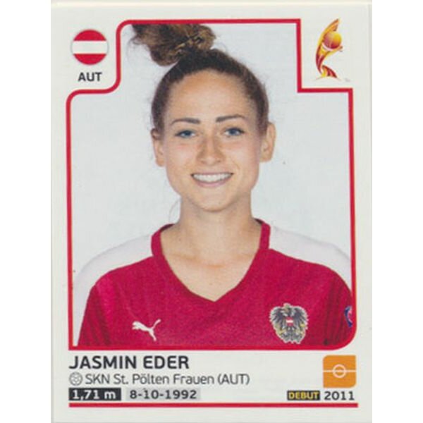 Sticker 227 - Jasmin Eder - Österreich - Frauen EM2017