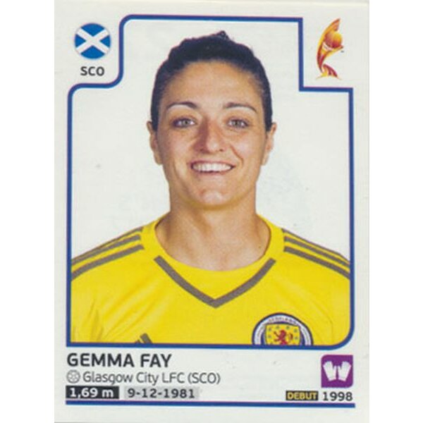 Sticker 277 - Gemma Fay - Schottland - Frauen EM2017