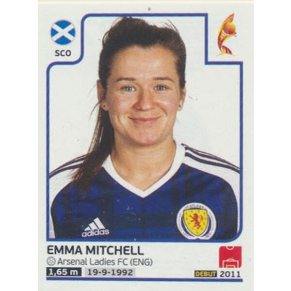 Sticker 279 - Emma Mitchell - Schottland - Frauen EM2017