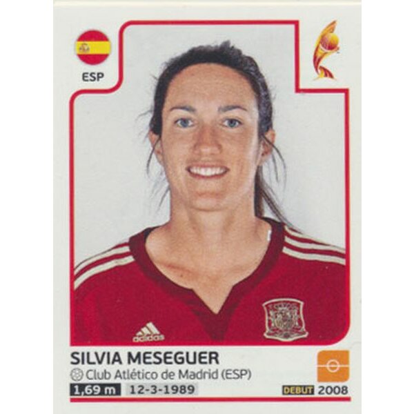 Sticker 308 - Silvia Meseguer - Spanien - Frauen EM2017