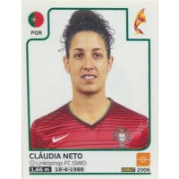 Sticker 323 - Claudia Neto - Portugal - Frauen EM2017