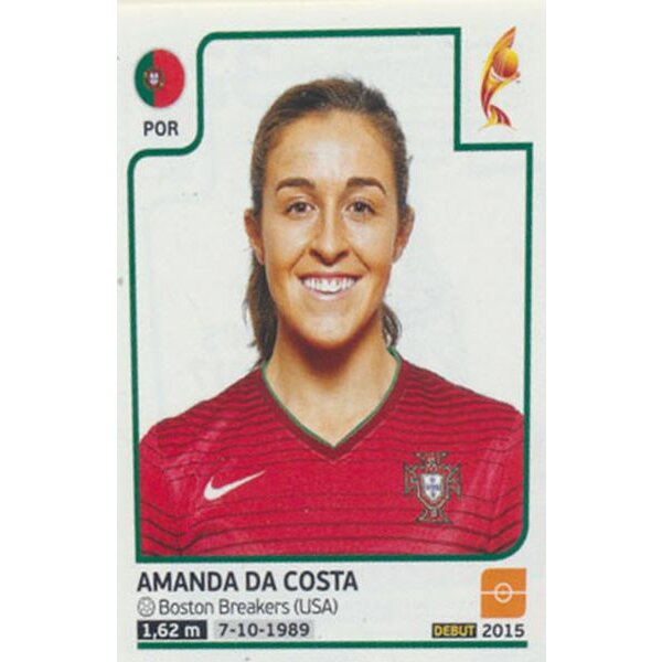 Sticker 327 - Amanda Da Costa - Portugal - Frauen EM2017