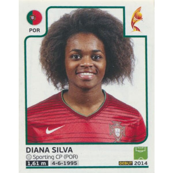 Sticker 332 - Diana Silva - Portugal - Frauen EM2017