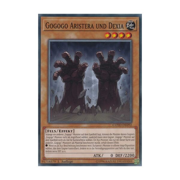 COTD-DE092 - Gogogo Aristera und Dexia - 1. Auflage