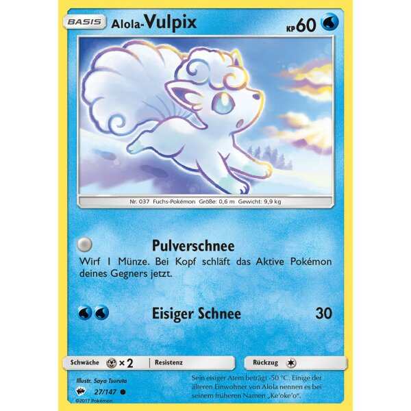 27/147 Alola-Vulpix - Sonne und Mond - Nacht in Flammen