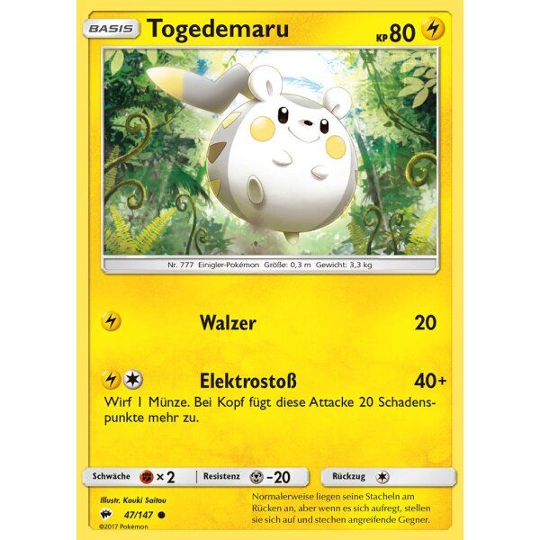 47/147 Togedemaru - Sonne und Mond - Nacht in Flammen