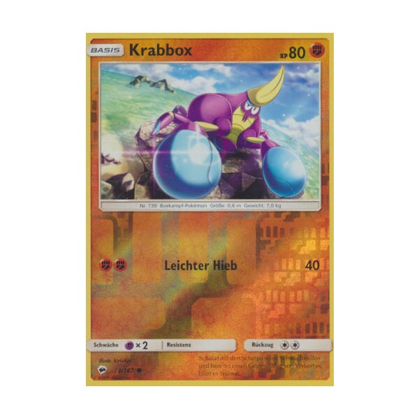 73/147 Krabbox - Reverse Holo - Nacht in Flammen