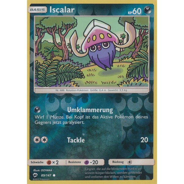 89/147 Iscalar - Reverse Holo - Nacht in Flammen