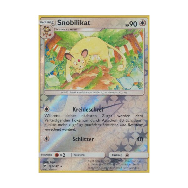 102/147 Snobilikat - Reverse Holo - Nacht in Flammen