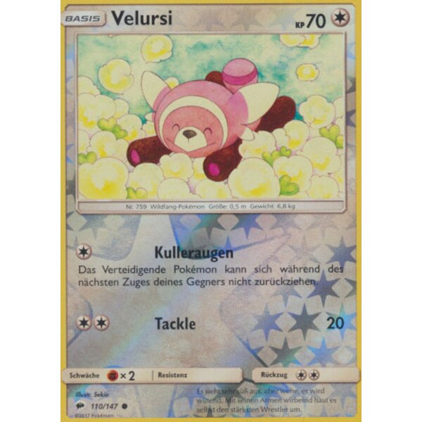 110/147 Velursi - Reverse Holo - Nacht in Flammen