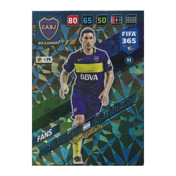 Fifa 365 Cards 2018 - 011 - Juan Manuel Insaurralde - Boca Juniors - Fans