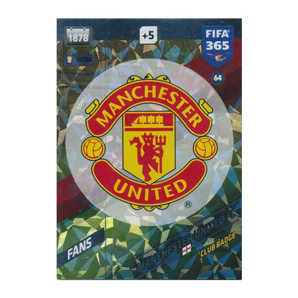 Fifa 365 Cards 2018 - 064 - Manchester United FC Badge - Manchester United FC - Fans