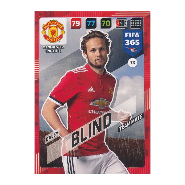 Fifa 365 Cards 2018 - 073 - Daley Blind - Manchester United FC