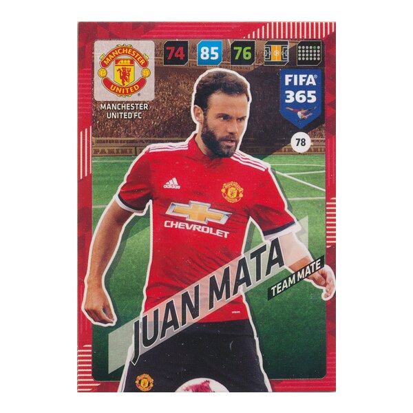 Fifa 365 Cards 2018 - 078 - Juan Mata - Manchester United FC