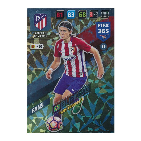 Fifa 365 Cards 2018 - 083 - Filipe Luís - Atlético de Madrid - Fans