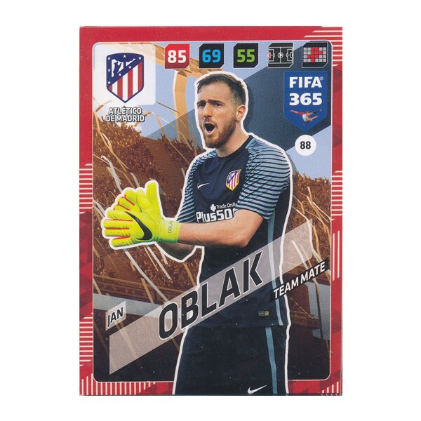 Fifa 365 Cards 2018 - 088 - Jan Oblak - Atlético de Madrid