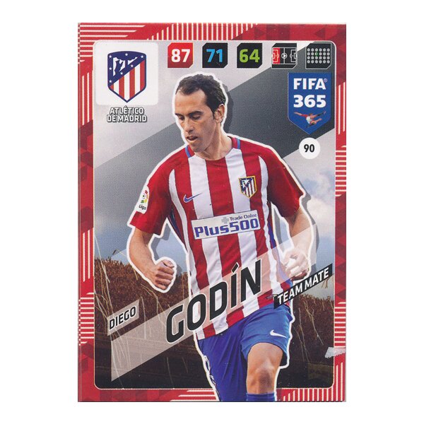 Fifa 365 Cards 2018 - 090 - Diego Godín - Atlético de Madrid